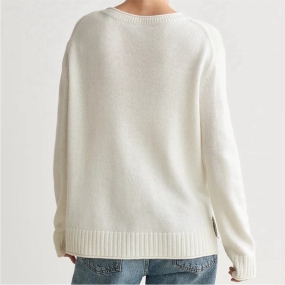 Jenni Kayne Everyday Sweater Cream Off White Wool Cashmere Small - Picture 2 of 8